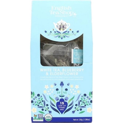 English Tea Shop Bílý čaj borůvky a bezinka 15 pyramidek