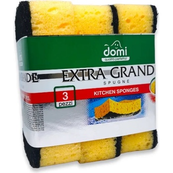 DOMI домакинска гъба, Extra Grand, Без канал, 3 броя