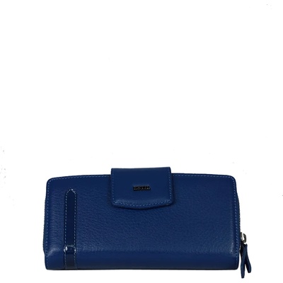 Дамски портфейл естествена кожа 2714 син