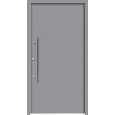 Splendoor Hliníkovo-oceľové vchodové dvere bezpečnostné Apollon RC2 110 x 210 cm L sivé