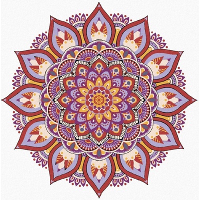 zuty Malování Podle Čísel Mandala Iv 80 x 100 Cm Plátno