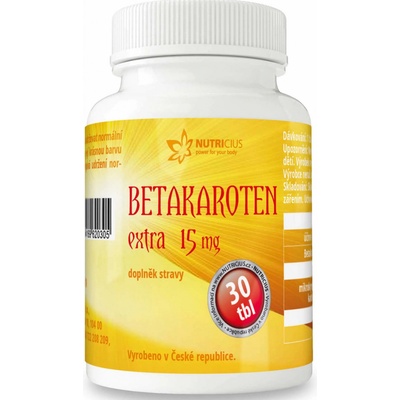 Nutricius Betakaroten EXTRA 15 mg 30 tabliet