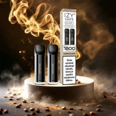 IZY VAPE IZY CLICK 2x2ml Cappuccino 20 mg Black
