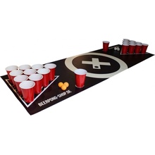 BeerCup Baseliner, podložka s hernou plochou na beer pong, audio, držadlá, držiak na loptičky, 6 loptičiek