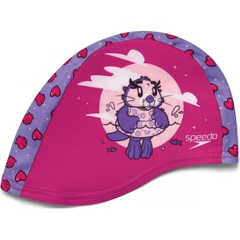 Speedo printed polyester cap розов