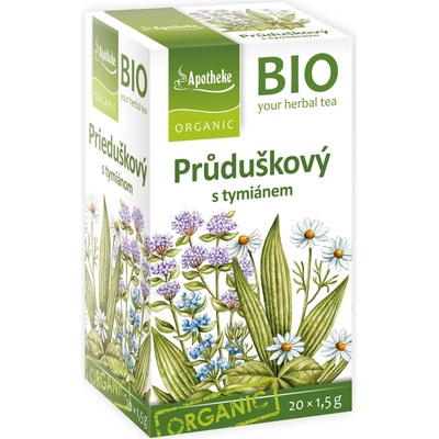 Apotheke Bio Průduškový čaj s tymiánem 20 x 1,5 g