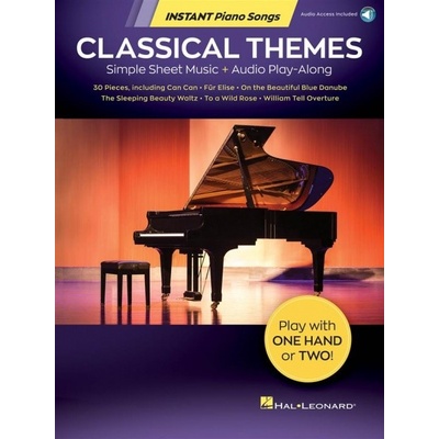 Classical Themes Instant Piano Songs jednoduché noty pre začiatočníkov hry na klavíri