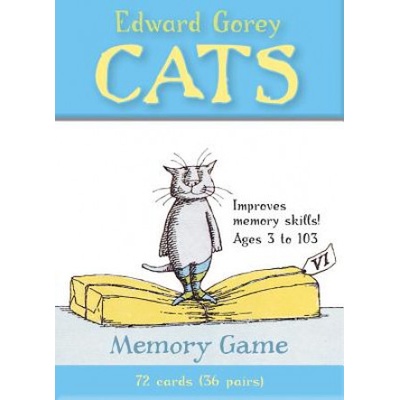 Edward Gorey Cats Memory Game x72 Cards