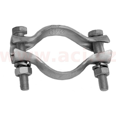 Spona výfuku 49 mm, 2 šrouby (Citroen, Peugeot, Renault, Volvo) ACI V S349