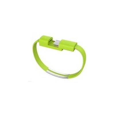Náramek - nabíjecí kabel s Apple lightning konektorem Barva: Limetková
