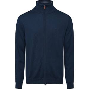 Gant Поларена блуза Gant Mens Cotton Texture Full Zip Fleece Top - MARINE