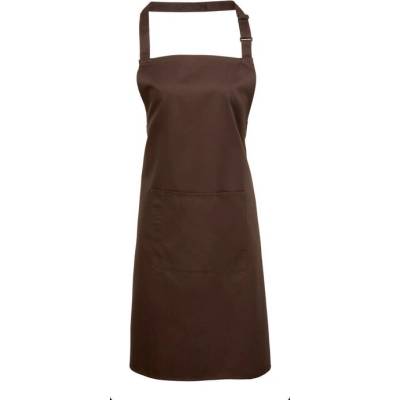 Cotton Classics Zástěra Colours lacl s kapsou dark brown