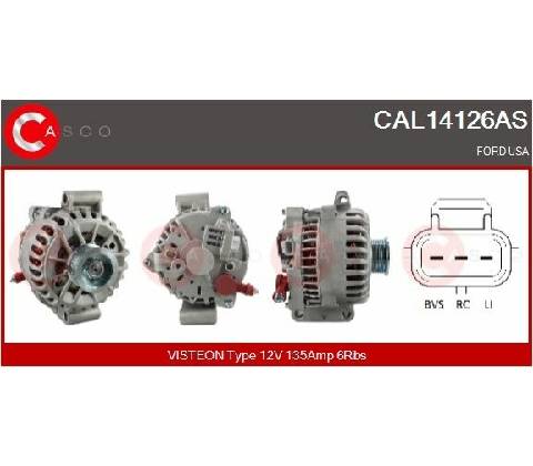 Generátor CASCO CAL14126AS