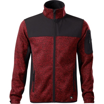 MALFINI Rimeck premium casual 550 / Мъжко софтшел яке - черно/червено марлборо xl (550c416)
