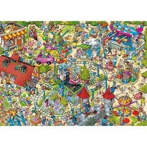 Ravensburger - Puzzle Ray's Comic Series: Holiday Resort No. 4 The Amusement Park - 1 000 piese
