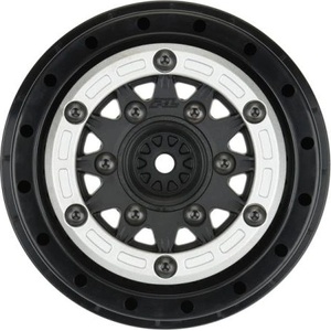 Pro-Line диск 2.2/3.0" Raid bead lock H12/H14 SC сребърно-черен (2)