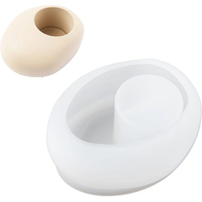 Manumi Silikonová forma na odlévání kreativní hmoty květník ovál 145x67x60mm 1 ks