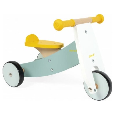 Janod Happy Garden Stabilné drevené odrážadlo s 3 kolieskami