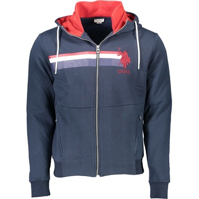US Polo Assn mikina modrá červená