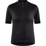 Craft Дамска фланелка с къс ръкав за колоездене Craft Women's Core Essence Jersey Cycling jersey - Black - размер XS (156-1554-0111)
