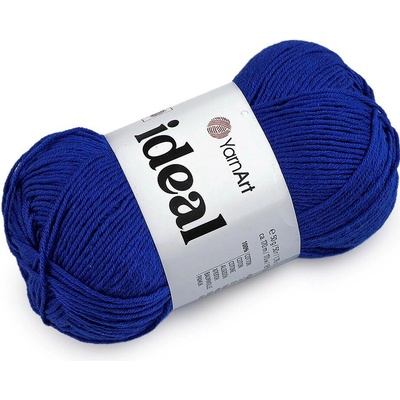 Bavlněná pletací příze Ideal 50 g Varianta: 14 (240) modrá královská, Balení: 1 ks 61627/160031/286133