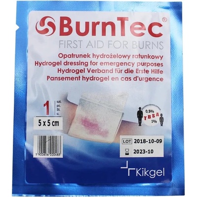 BurnTec Hydrogel Dressing 5 x 5 cm