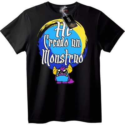 NOONEBRAND Тениска 'Създадох Чудовище' - 2XL, White