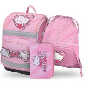 Baagl BAAGL СЕТ 3 Zippy Plus Hello Kitty Sweet Leopard: раница, несесер, торба GRS (A-36427)