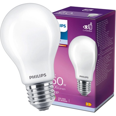 Philips LED žiarovka E27 7W 60W 806lm 4000K Neutrálna 300°