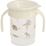 Interbaby Тренировъчна чаша Interbaby - Jirafa Savanna, 360°, 240 ml, бежова (VASO002-05)