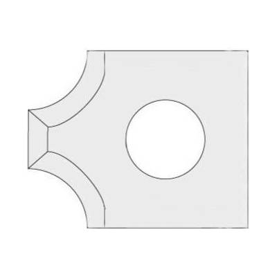 IGM N031 Žiletka tvrdokovová radiusová - 2xR3 15x18x2 UNI