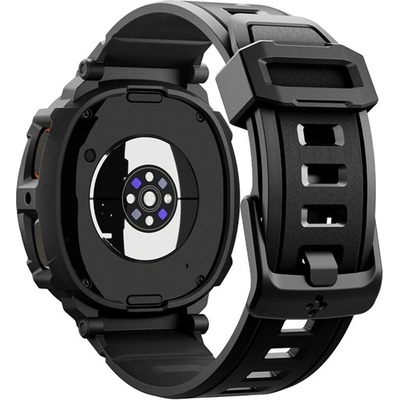 Spigen Samsung Watch 8 eSIM 40 мм каишка SPIGEN RUGGED ARMOR PRO с потребителски размер, удароустойчивост + силиконова рамка, ЧЕРНА ACS10005 (ACS10005)