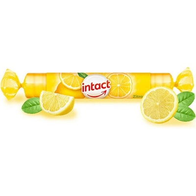 Intact rolka hroznový cukor s vitamínom C pastilky citron 40 g