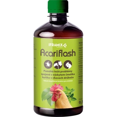 IFRAMIX Acariflash doplňkové krmivo pro drůbež proti čmelíkům 500ml