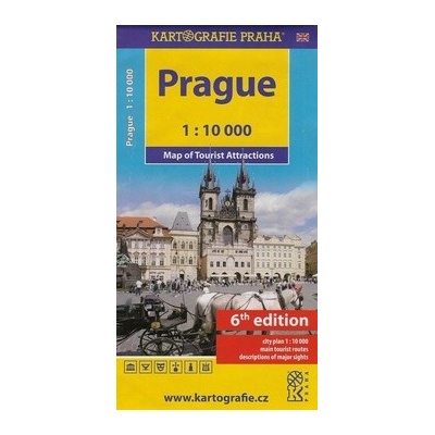 Prague Mapa turistických zajímavostí 1:10 000