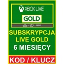 Microsoft Xbox Live Gold členstvo 6 mesiacov