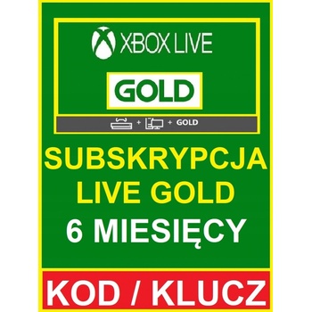 Microsoft Xbox Live Gold členstvo 6 mesiacov