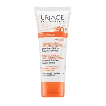 Uriage Bariésun Mineral Cream SPF50+ успокояваща емулсия за суха атопична кожа 100 ml