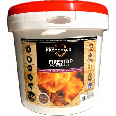 IMPREGNACE FIRESTOP 5 kg HNĚDÁ - DEKSPOL KONCENTRÁT 1:4 PRO PROTIPOŽÁRNÍ OCHRANU DŘEVA