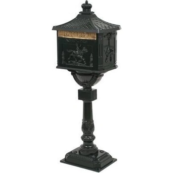 Алуминиева пощенска кутия на стойка винтидж неръждаема зелена