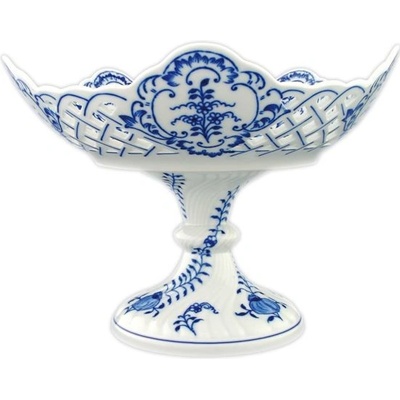 Cibulák Misa 5-hr. 24 cm na ozdobnej nohe 24 cm originál cibuľový porcelán