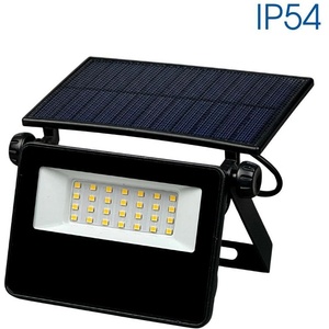 VIVALUX Соларен LED прожектор с микровълнов сензор EDAN SOLAR LED ∙ MW ∙ 2000lm ∙ 4000K ∙ IP54 | Соларно външно осветление Vivalux (VIV004850)