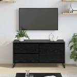vidaXL ТВ шкаф 100 x 36 x 49.5 см Черния дъб Инженерна дървесина (886618)