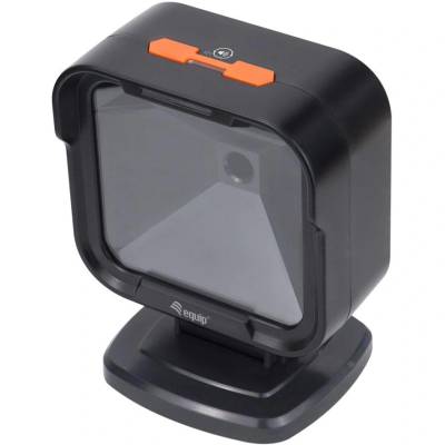 Equip 351028 четец на баркодове Фиксиран баркод четец 1D/2D LED Черен (351028)