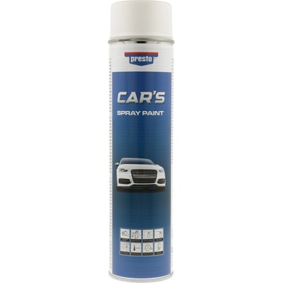 Presto Cars farba v spreji 600 ml biela matná
