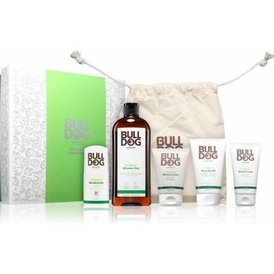 Bulldog Premium Body Care Bulldog Original Shower Gel sprchový gel pro muže 500 ml + Bulldog Original Moisturizer hydratační krém na obličej 100 ml + Bulldog Original krém na ruce s esenciálními oleji