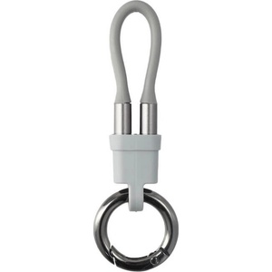 4smarts USB-C към USB-C кабел тип ключодържател за всички устройства с USB-C - 4smarts KeyRing USB-C to USB-C Cable (сив) (bulk) (541926)
