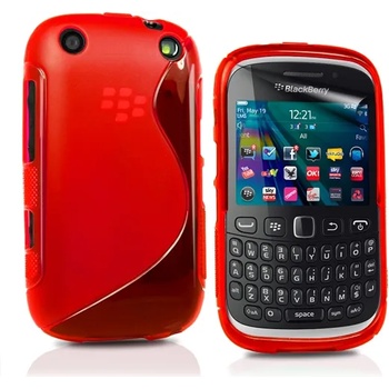 Image 1 of BlackBerry Curve 9320 Силиконов Калъф Червен + Протектор