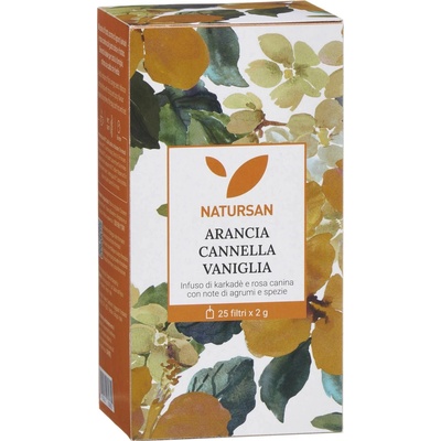 Natursan Ovocný čaj Arancio Cannela Vaniglia 50 g
