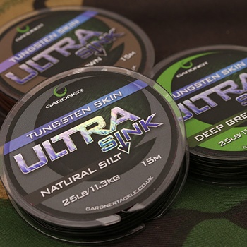 Gardner šnúra Ultra Sink Tungsten 15m 25lb Muddy Brown